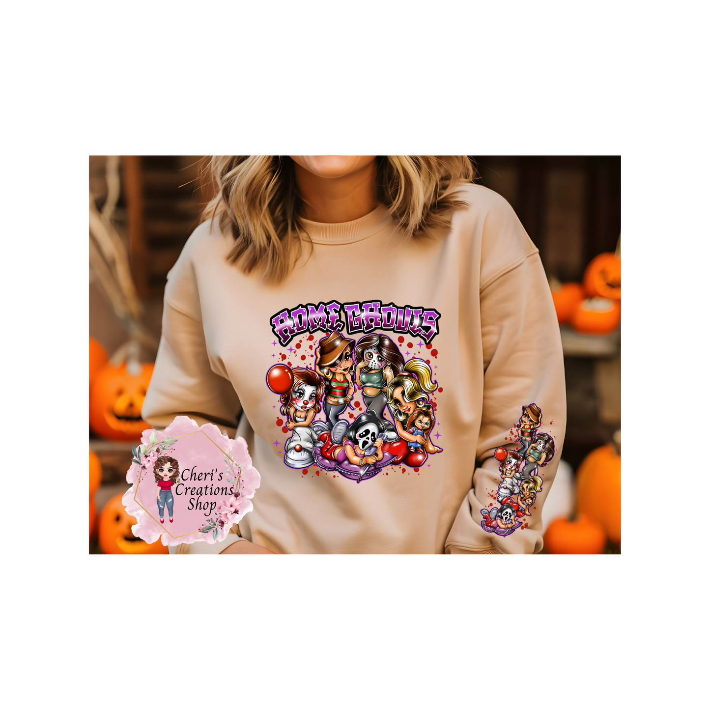 Home Ghouls Sweatshirt; Halloween Sweatshirt: Halloween Party