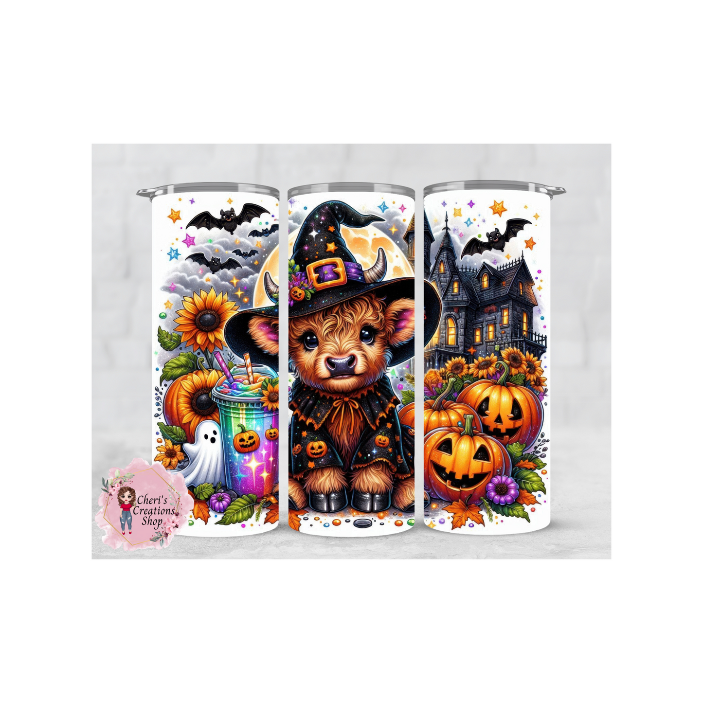 Halloween Cow Stainless Steel Double Insulated 20oz Tumbler - Perfect for Spooky Sips!