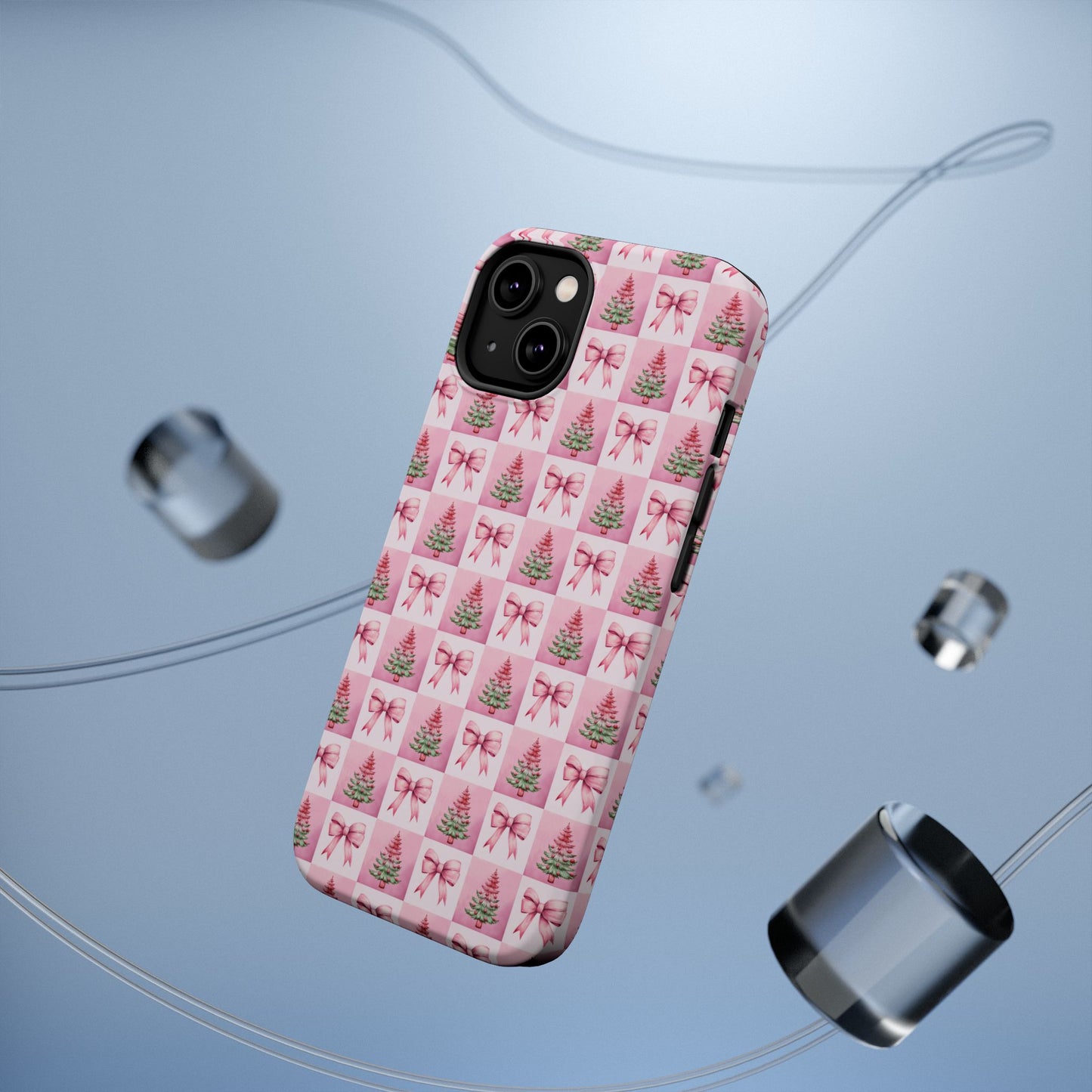 Pink Christmas Tree Magnetic Tough Case
