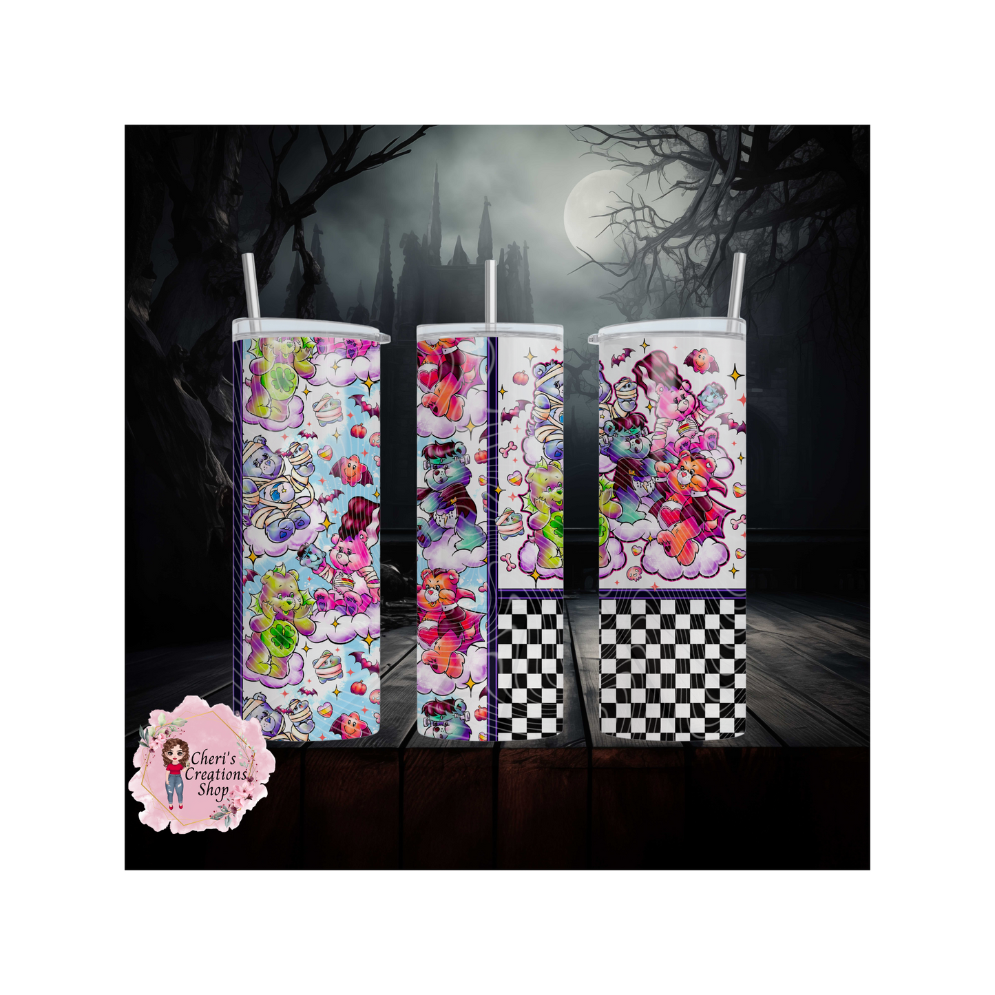 Scare Bears 20oz, Stainless Tumbler