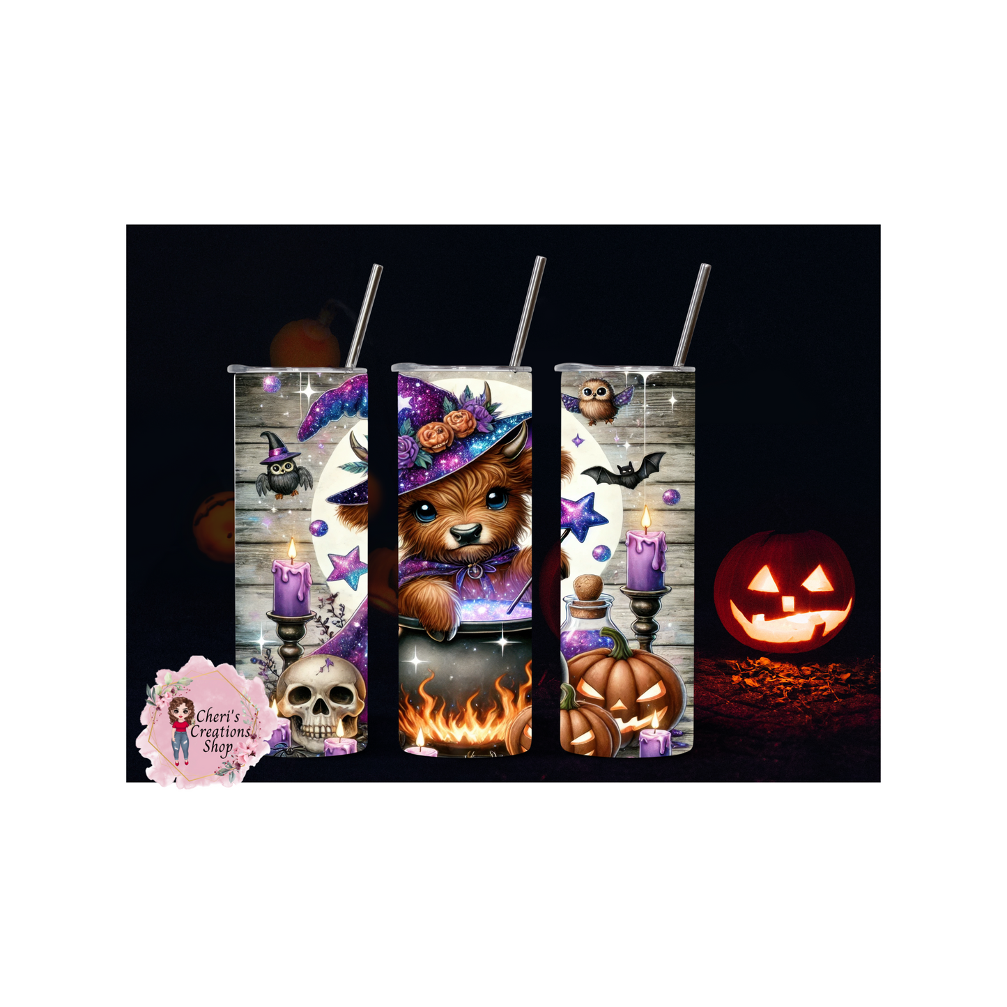 Halloween Cow Stainless Steel Double Insulated 20oz Tumbler - Perfect for Spooky Sips!