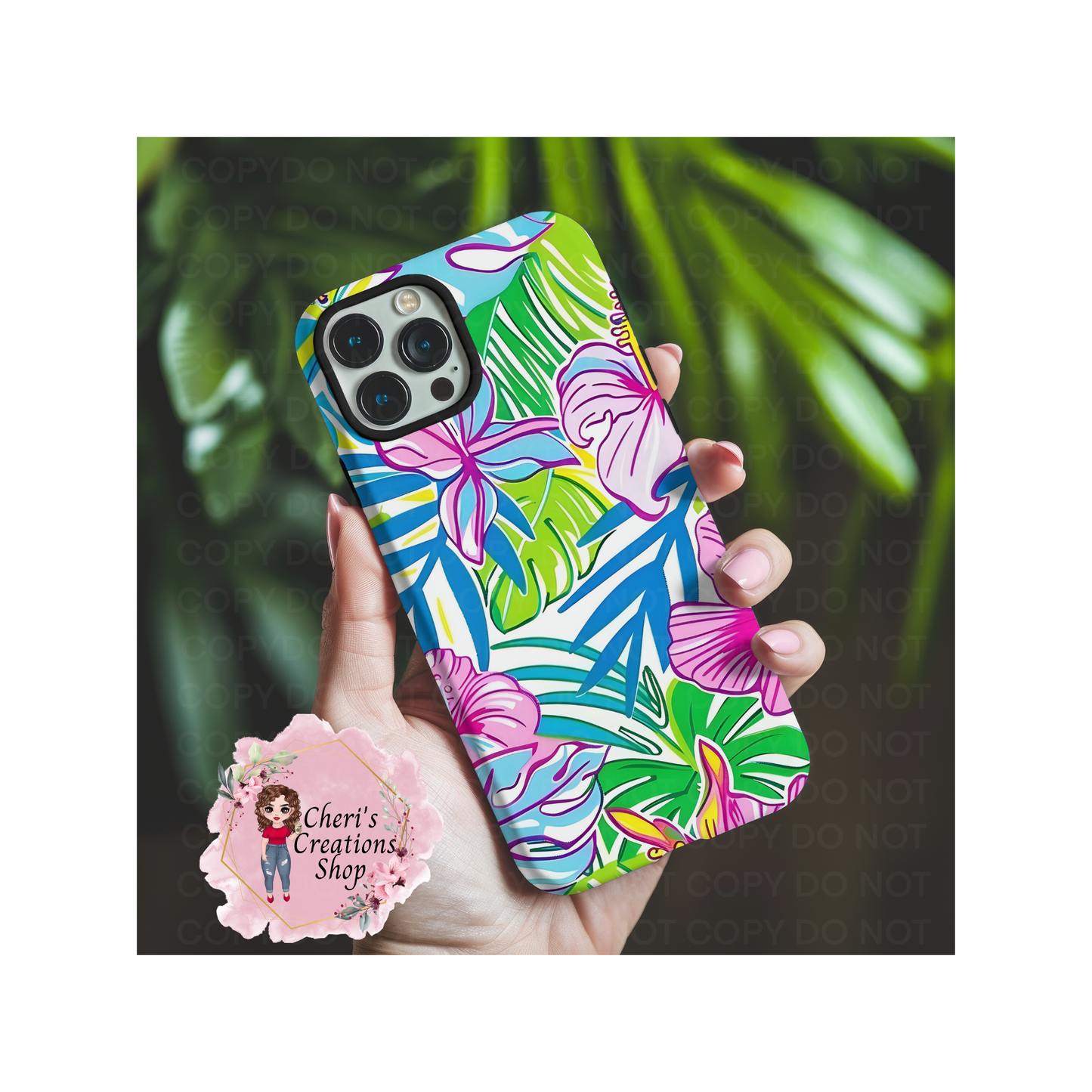 Bright Floral Magnetic Tough Iphone Case