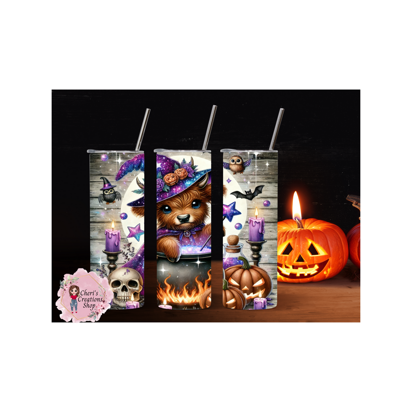 Halloween Cow Stainless Steel Double Insulated 20oz Tumbler - Perfect for Spooky Sips!