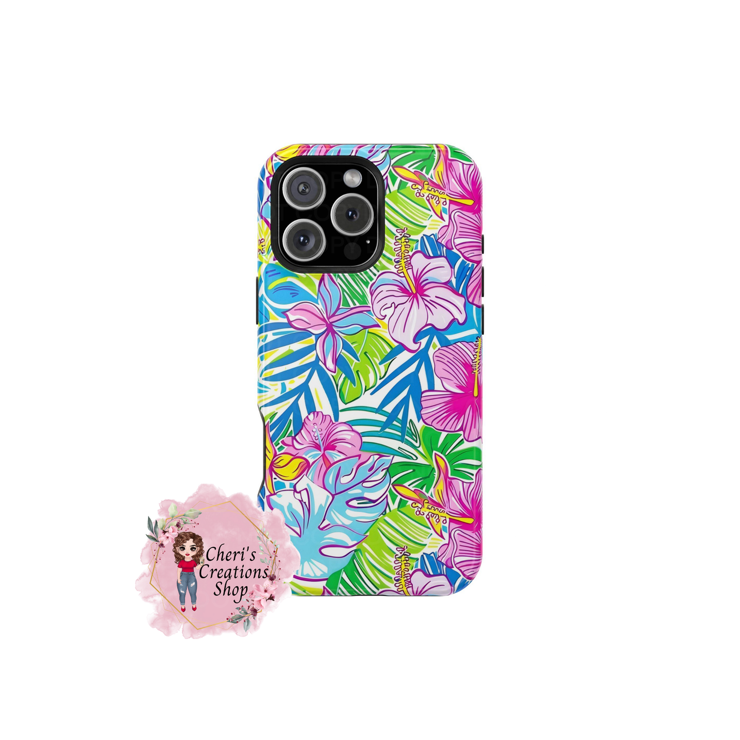 Bright Floral Magnetic Tough Iphone Case