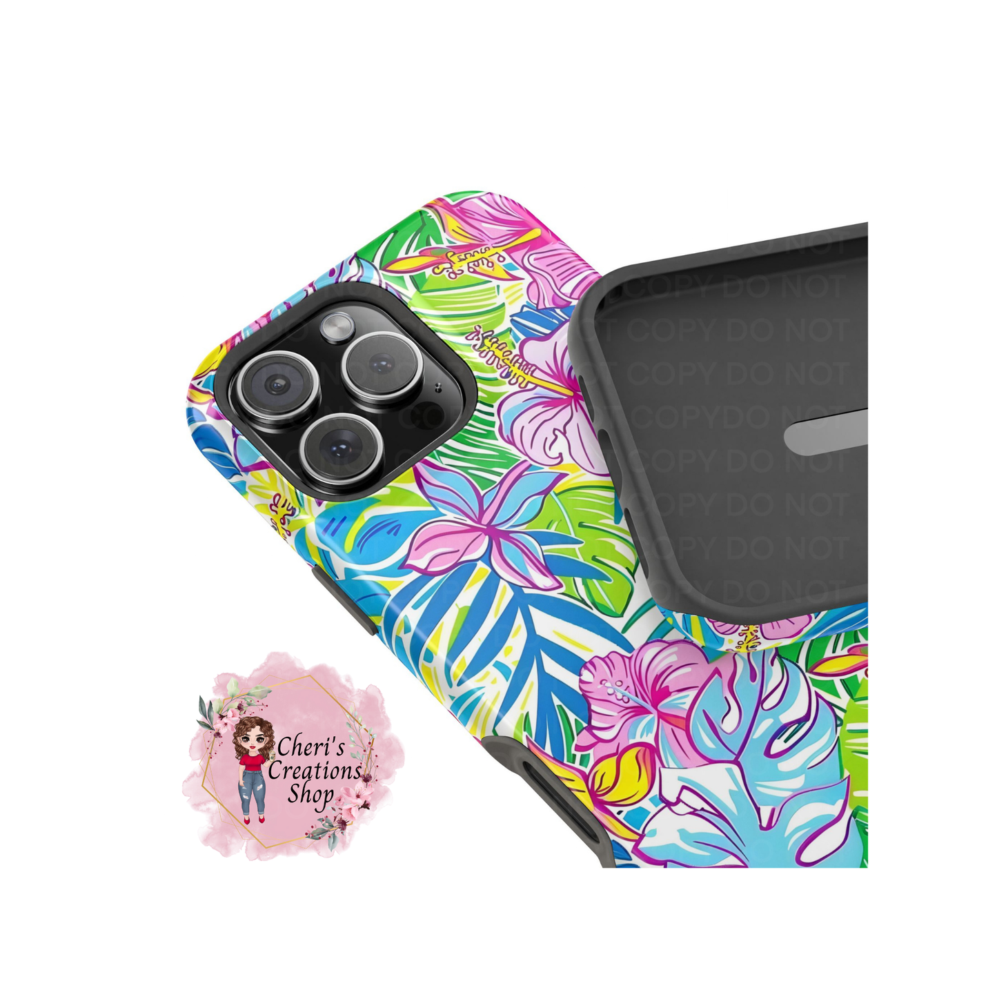 Bright Floral Magnetic Tough Iphone Case