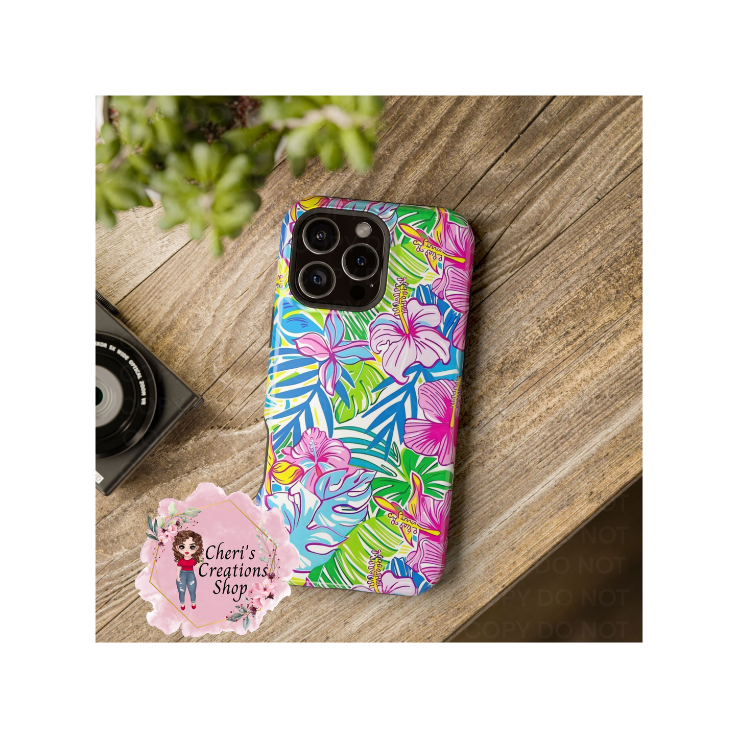 Bright Floral Magnetic Tough Iphone Case