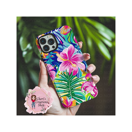 Floral Magnetic Tough Iphone Case