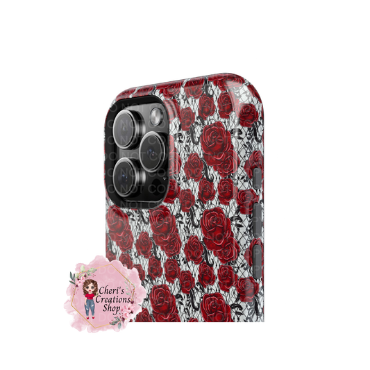 Floral Rose and Vines Magnetic Tough Case