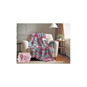 Pink Nutcracker Velveteen Plush Blanket