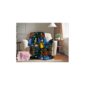 Be Tricky Raincoat Girl Velveteen Plush Blanket