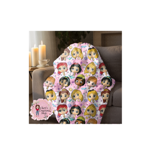 Princess Popsicle Velveteen Plush Blanket