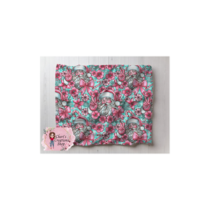 Pink Santa Velveteen Plush Blanket