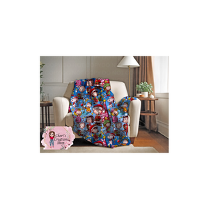 Christmas Gang Velveteen Plush Blanket