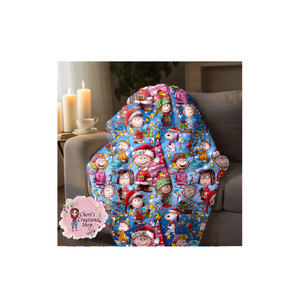 Christmas Gang Velveteen Plush Blanket