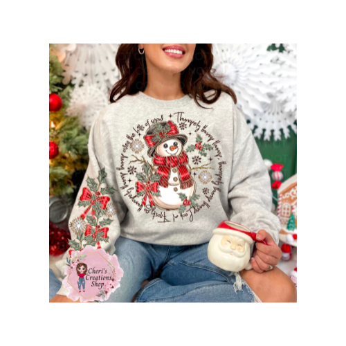 Cute Snowman Unisex Heavy Blend™ Crewneck Sweatshirt