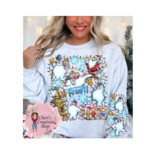 Christmas Frosty Unisex Heavy Blend™ Crewneck Sweatshirt