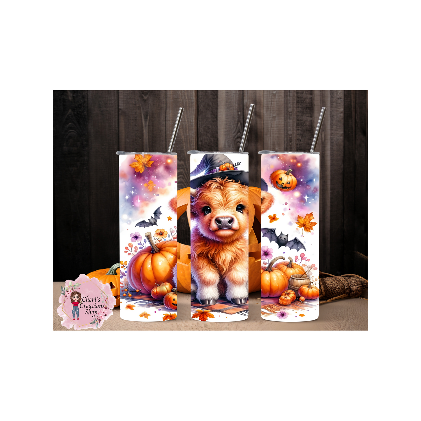 Halloween Cow Stainless Steel Double Insulated 20oz Tumbler - Perfect for Spooky Sips!