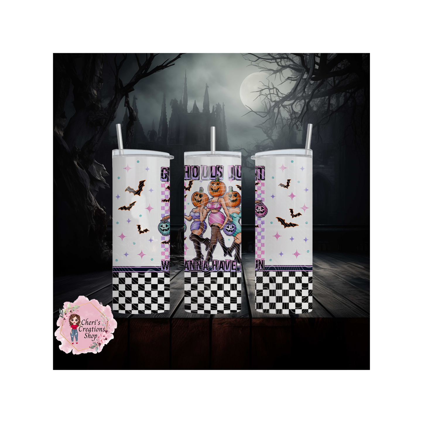 Ghouls Just Wanna Have Fun 20oz, Stainless Tumbler