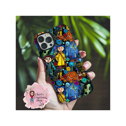 Spooky Girl Coraline Magnetic Tough Cases