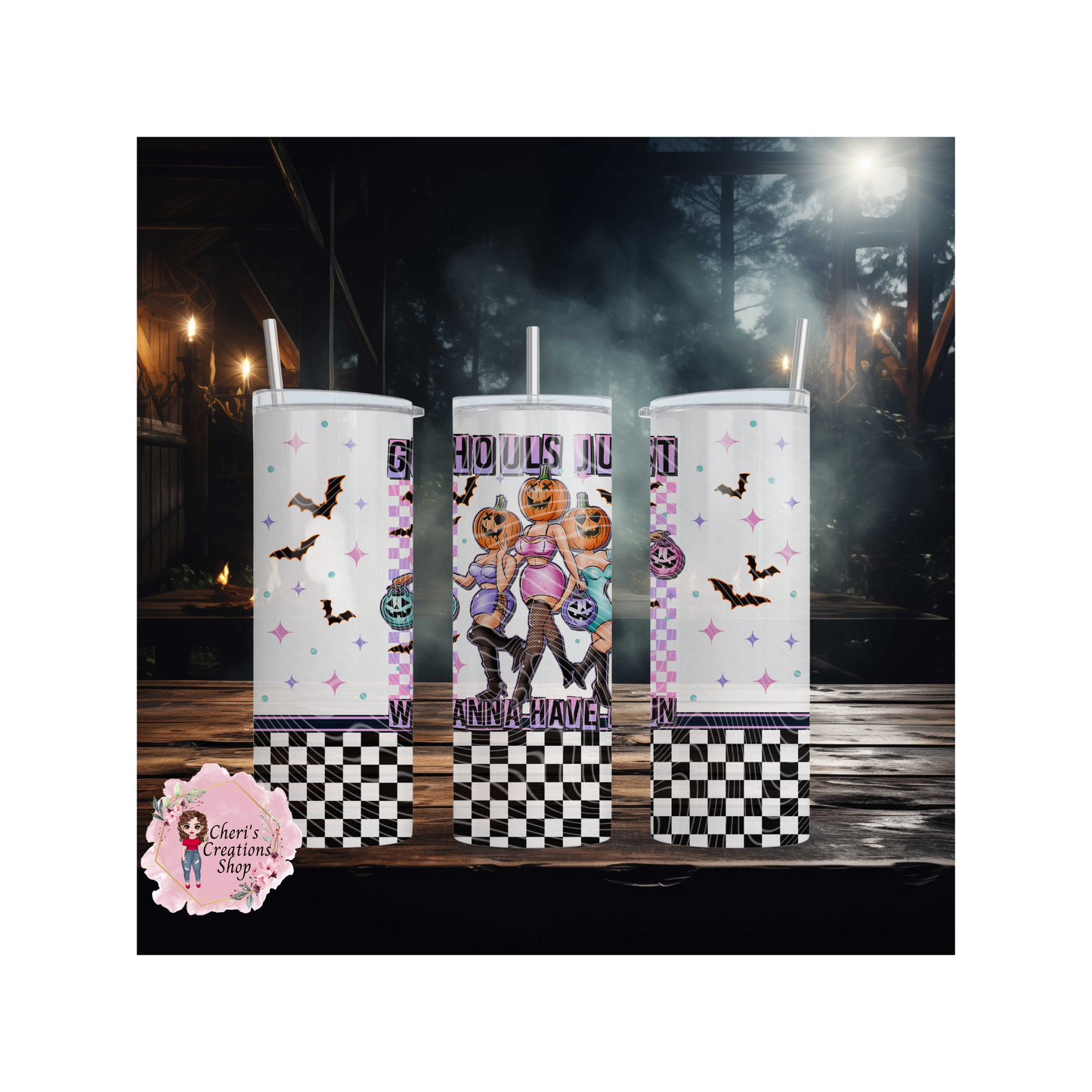 Ghouls Just Wanna Have Fun 20oz, Stainless Tumbler