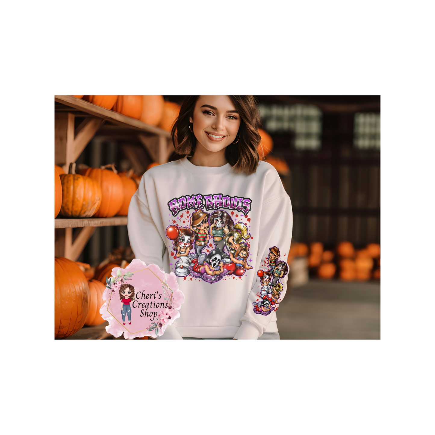 Home Ghouls Sweatshirt; Halloween Sweatshirt: Halloween Party