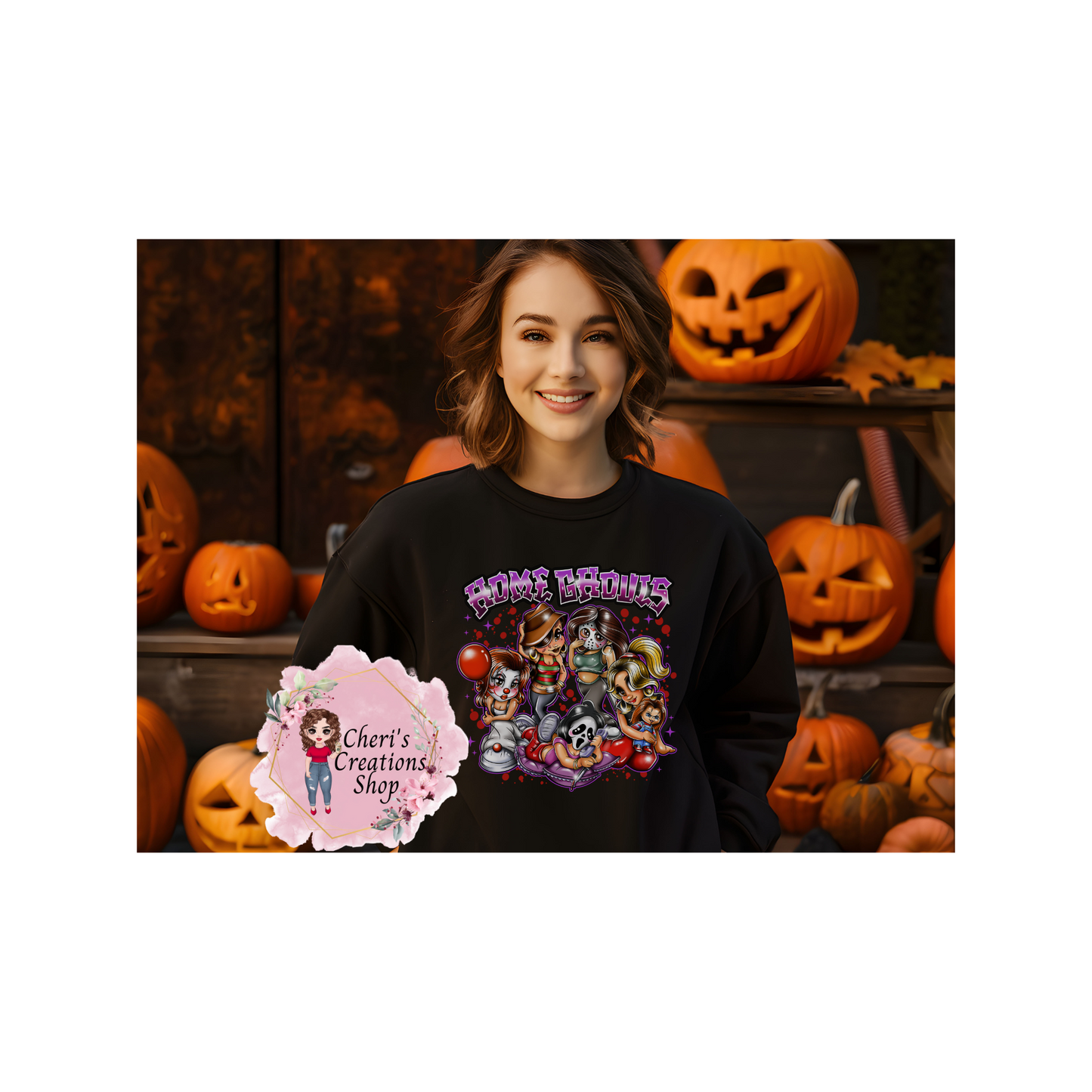 Home Ghouls Sweatshirt; Halloween Sweatshirt: Halloween Party