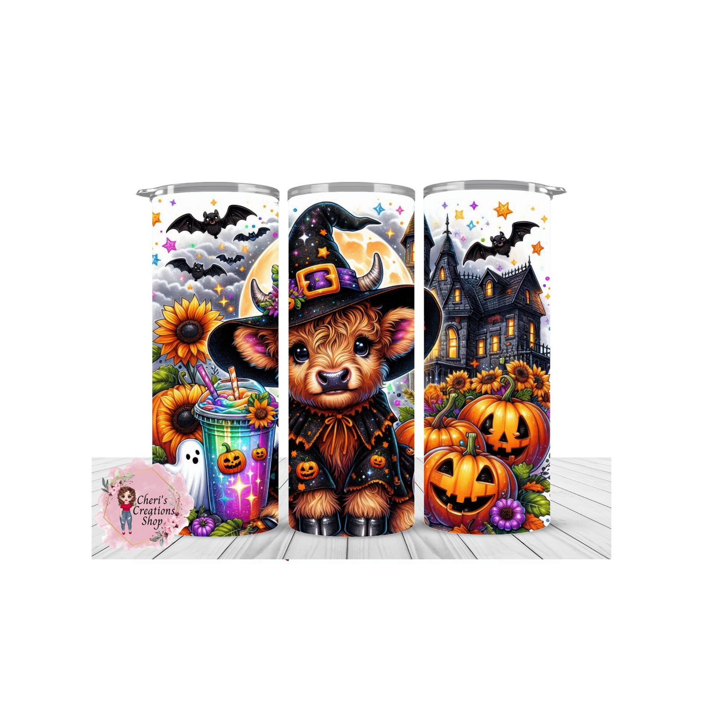 Halloween Cow Stainless Steel Double Insulated 20oz Tumbler - Perfect for Spooky Sips!