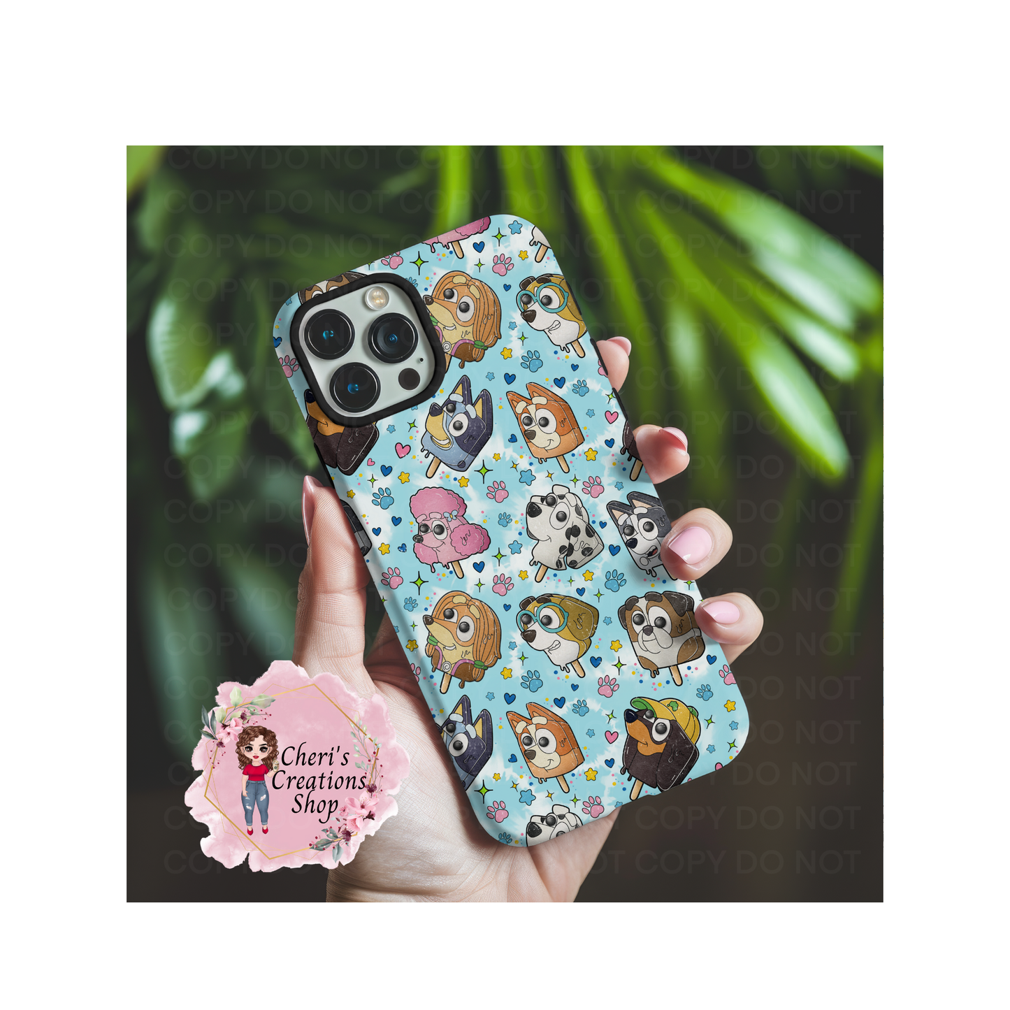 Blue Dog Friends Popsicle Magnetic Tough Iphone Case