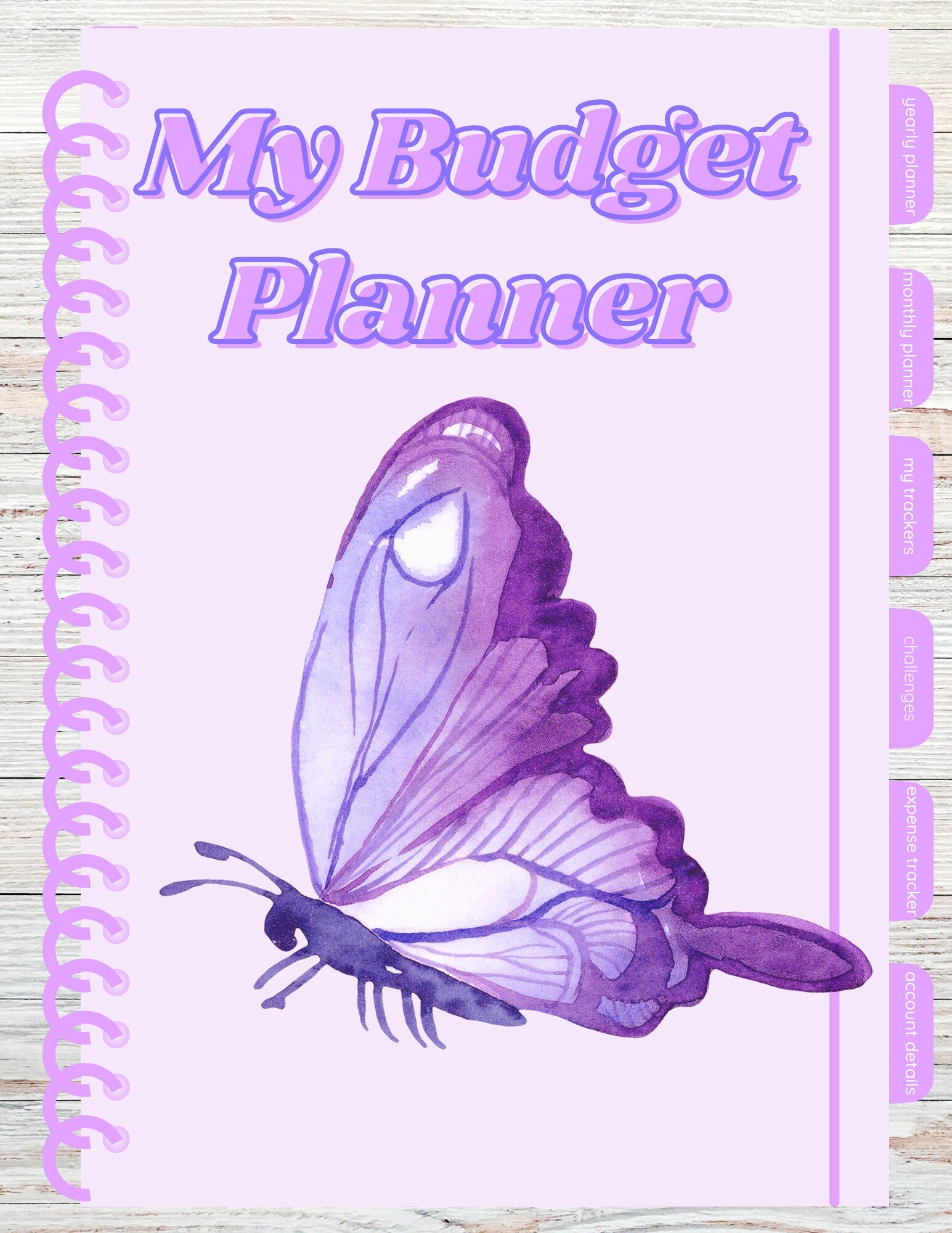 Digital Budget Planner, Finance Planner, Expense Tracker, Goodnotes Planner, Butterfly Budget Planner, Portrait Budget Planner, Digital