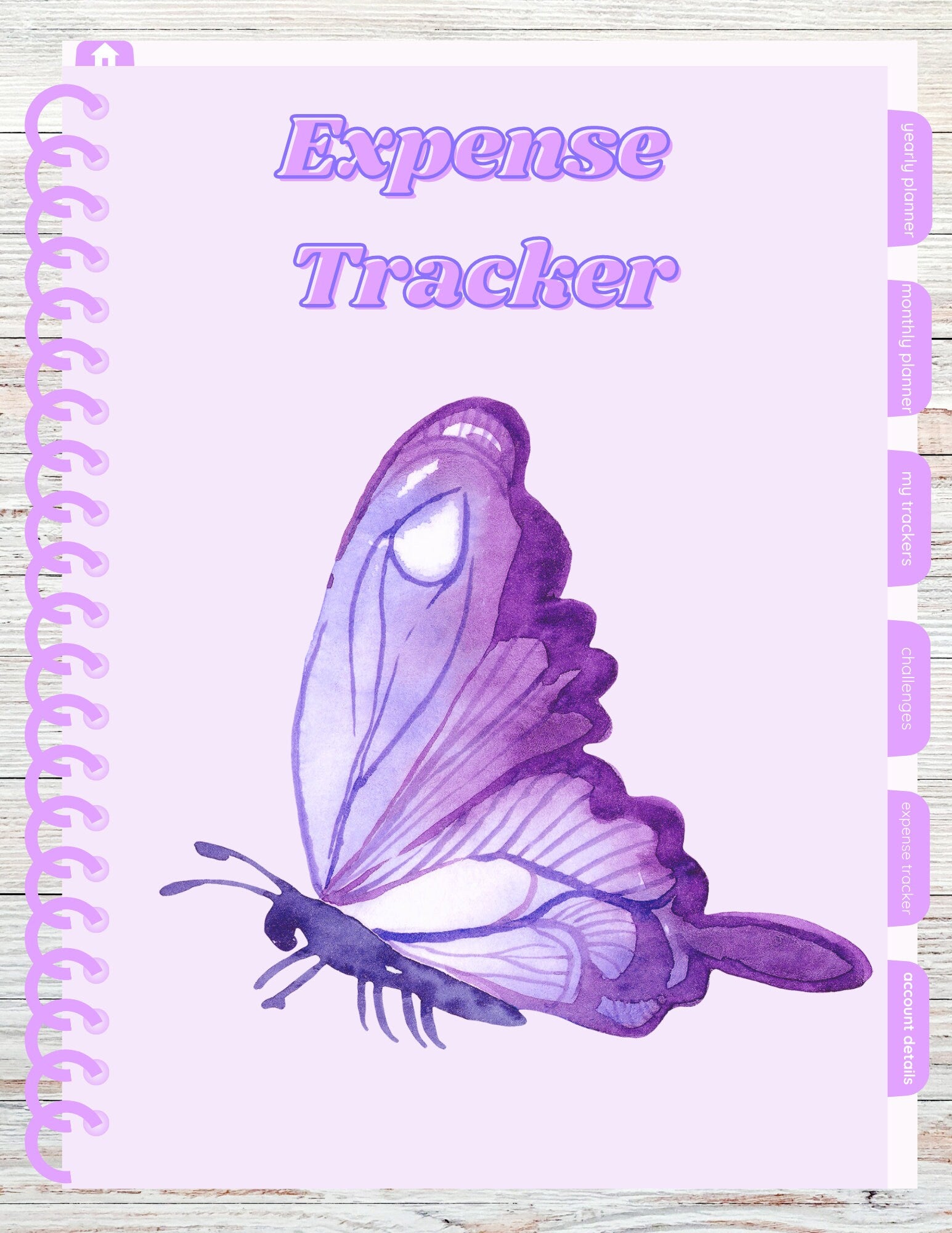 Digital Budget Planner, Finance Planner, Expense Tracker, Goodnotes Planner, Butterfly Budget Planner, Portrait Budget Planner, Digital