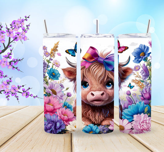 Cute Highland Cow 20oz Tumbler