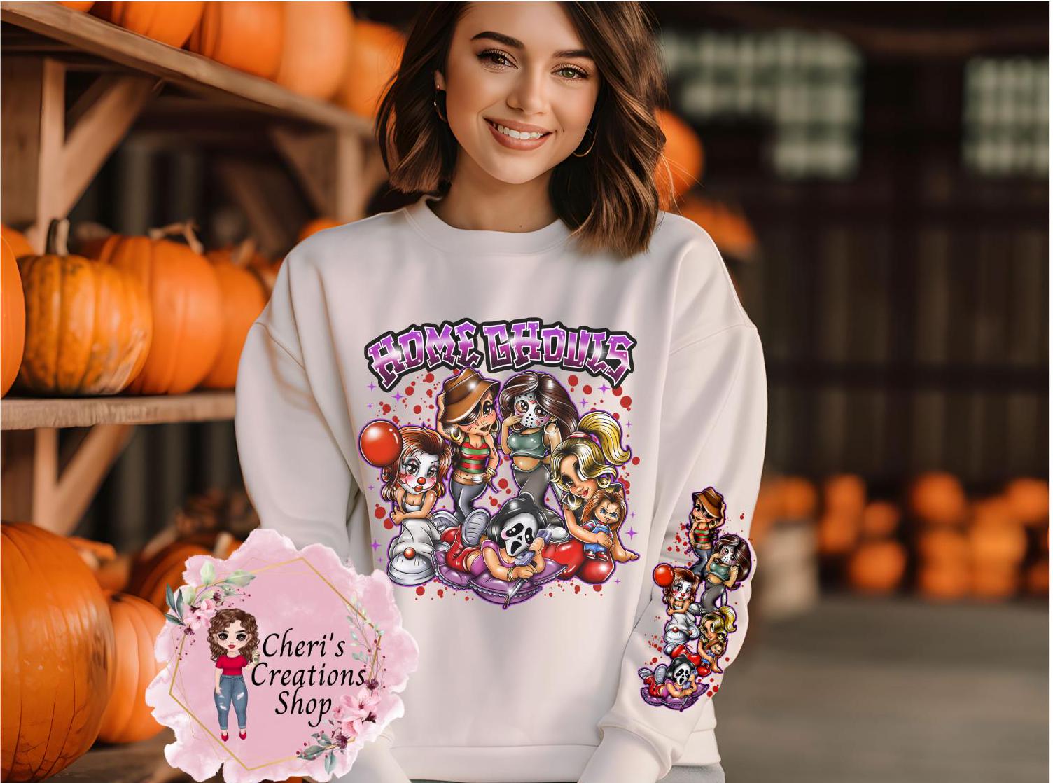 Home Ghouls Sweatshirt; Halloween Sweatshirt: Halloween Party