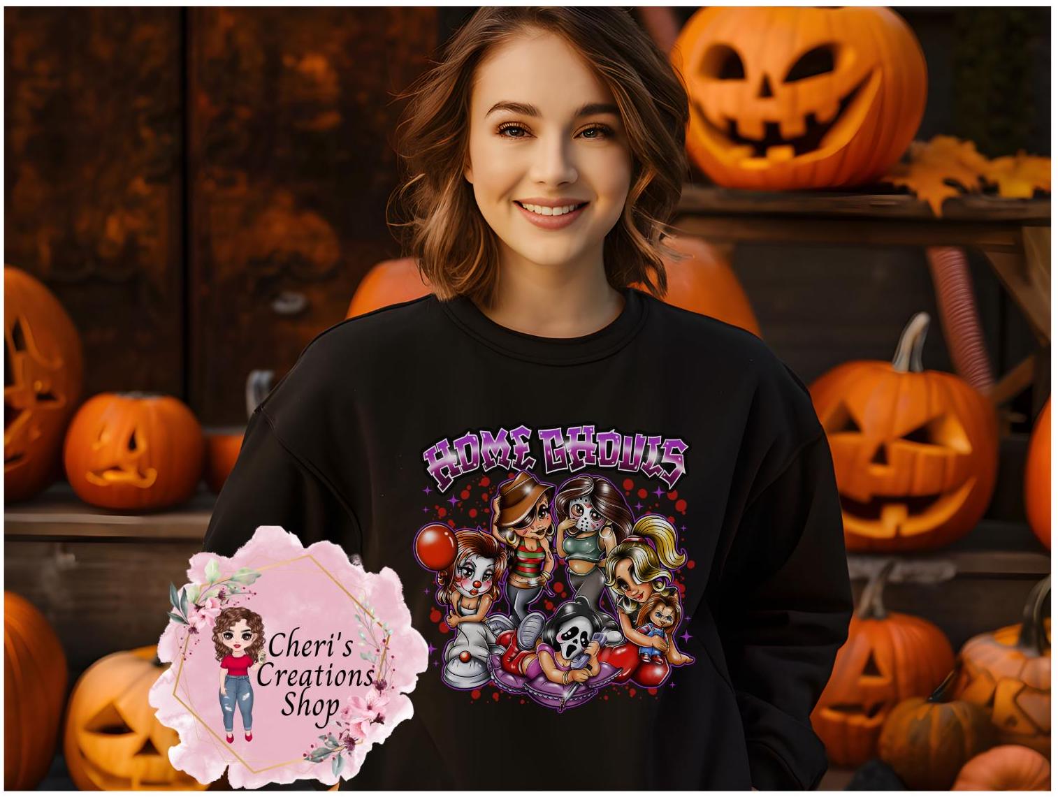 Home Ghouls Sweatshirt; Halloween Sweatshirt: Halloween Party