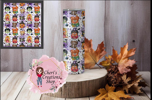 Classic Nuggie, stainless steel 20oz sublimation tumbler, Favorite Halloween Witches