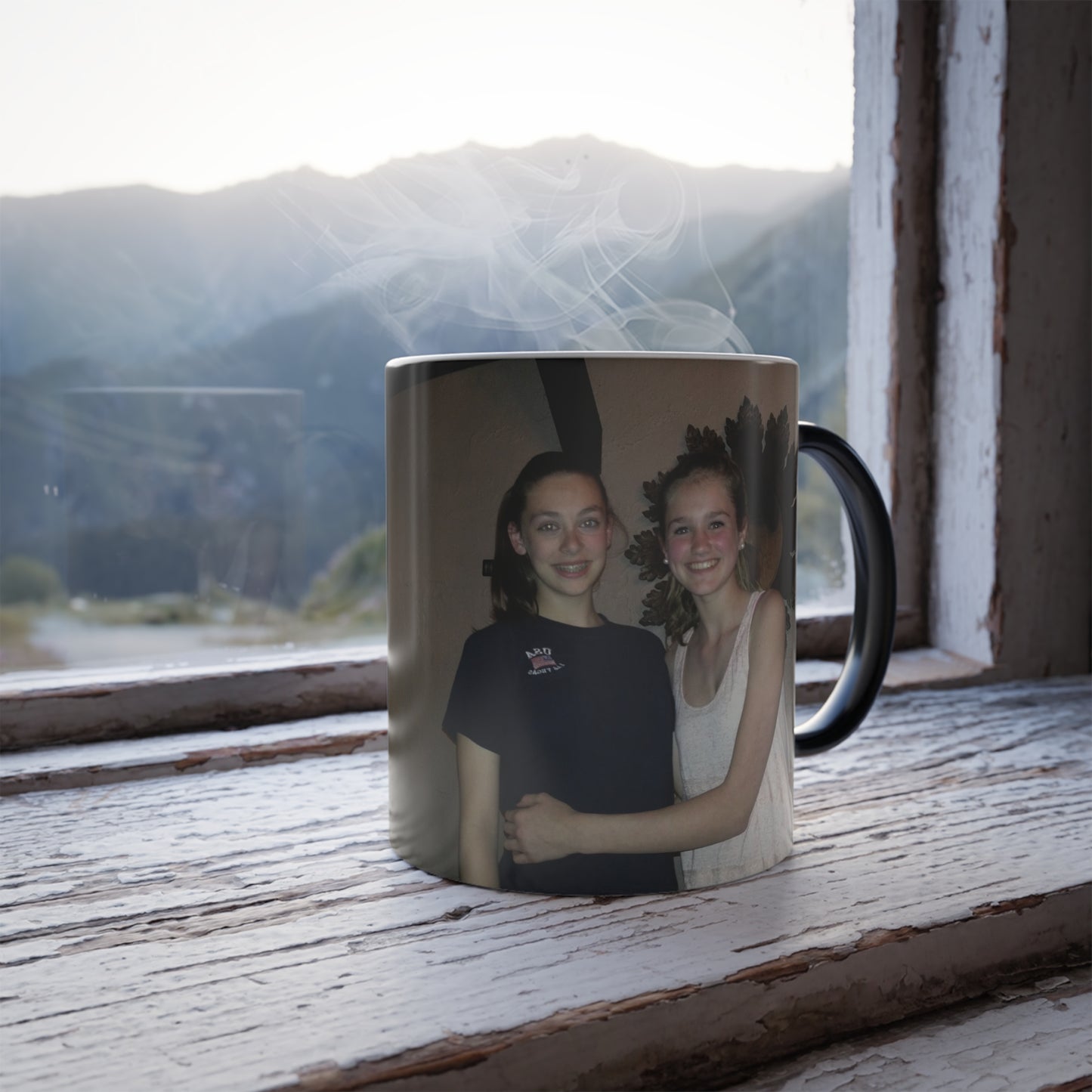 Picture Mug, Personalized Color Changing Mug, Picture Disappearing Mug, Shows Photos with Hot Liquid, Magic Coffee Mug