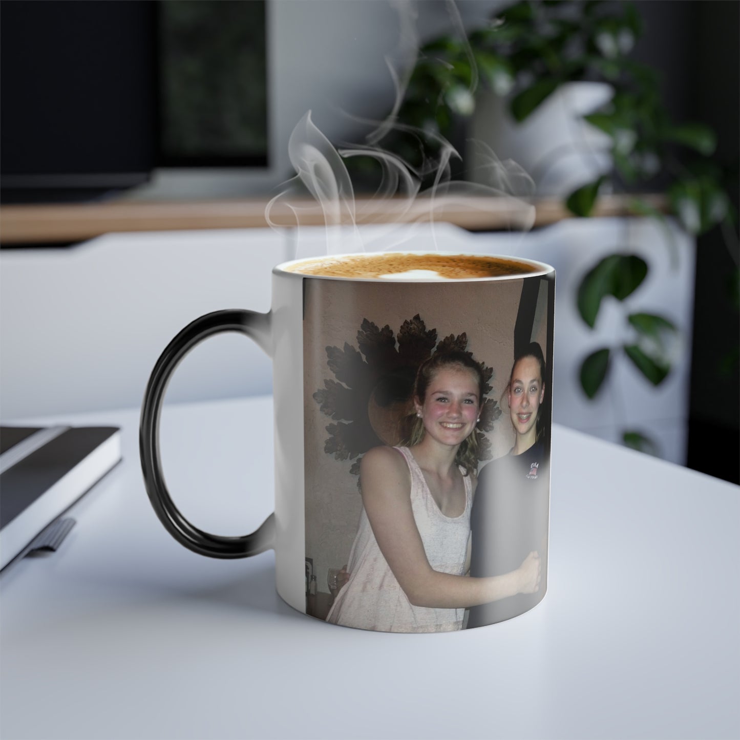 Picture Mug, Personalized Color Changing Mug, Picture Disappearing Mug, Shows Photos with Hot Liquid, Magic Coffee Mug