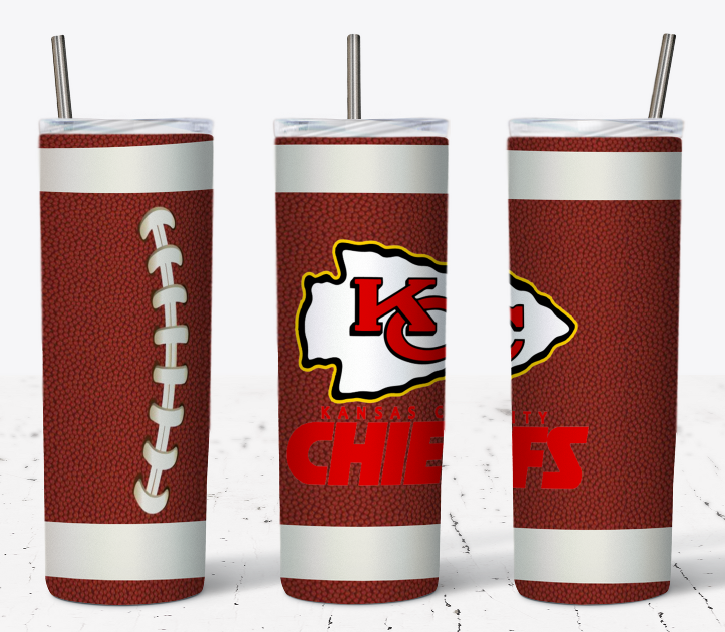 Kansas City Chiefs 20oz Stainless Steel Tumbler