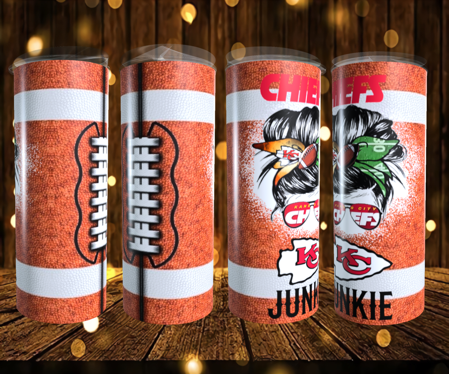 Kansas City Chiefs Junkie 20oz Stainless Steel Tumbler